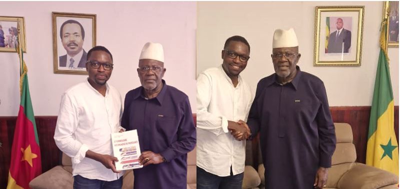 Avec l'Ambassadeur du Cameroun